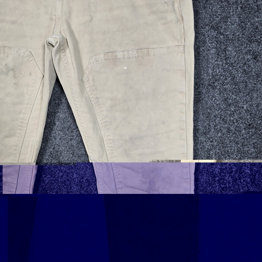 Huckberry Flint And Tinder Pants Mens 34x32 Mason Canvas Double Knee Distressed - Picture 3 of 13